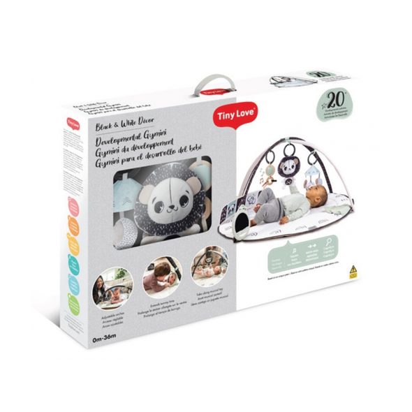 TINY LOVE HRACÍ DEKA S HRAZDOU GYMINI BLACK & WHITE - HRACÍ DEKY - PRO DĚTI