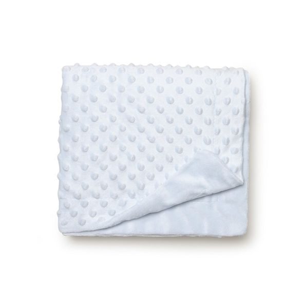 INTERBABY SET DEKA MĚKKÁ KULIČKY 80X110 + LAMPIČKA HVĚZDA - MODRÁ - DĚTSKÉ DEKY PRO MIMINKA - SPINKÁNÍ