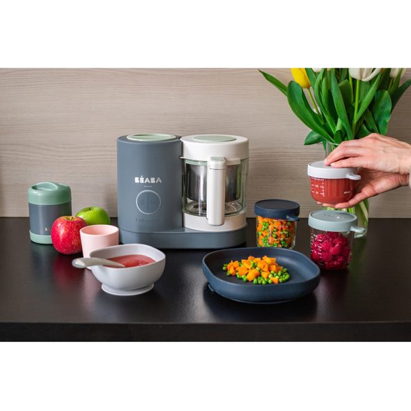 BEABA PARNÍ VAŘIČ + MIXÉR BABYCOOK NEO MINERAL GREY - KUCHYŇSKÉ PŘÍSTROJE - KRMENÍ