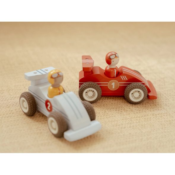 LITTLE DUTCH ZÁVODNÍ AUTÍČKA NA SETRVAČNÍK DŘEVĚNÁ - LITTLE DUTCH - PRO DĚTI