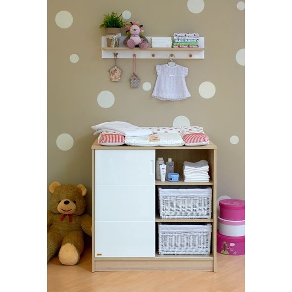 FAKTUM ALDA KOMODA JAVOR COIMBRA LAK VYSOKÝ LESK - PŘEBALOVACÍ KOMODY - PŘEBALOVÁNÍ