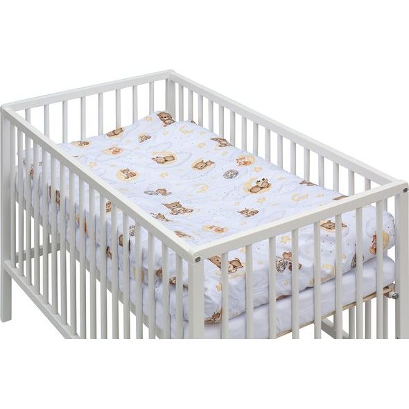 SCARLETT DĚTSKÁ POSTÝLKA S KOMPLETNÍ VÝBAVOU LILA 120 X 60 CM - DŘEVĚNÉ POSTÝLKY - SPINKÁNÍ