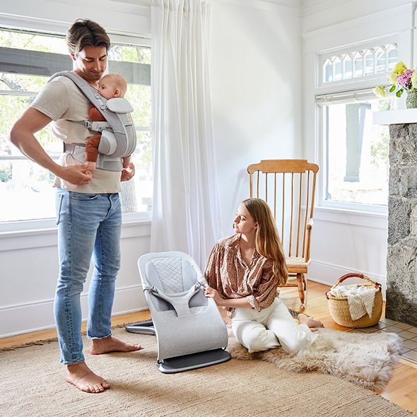 ERGOBABY EVOLVE LEHÁTKO LIGHT GREY - LEHÁTKA A HOUPADLA - SPINKÁNÍ