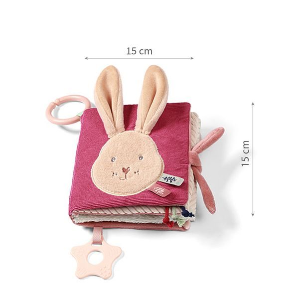 BABYONO KNÍŽKA SENZORICKÁ RABBIT KARO 0M+ - KNÍŽKY PRO NEJMENŠÍ - PRO DĚTI