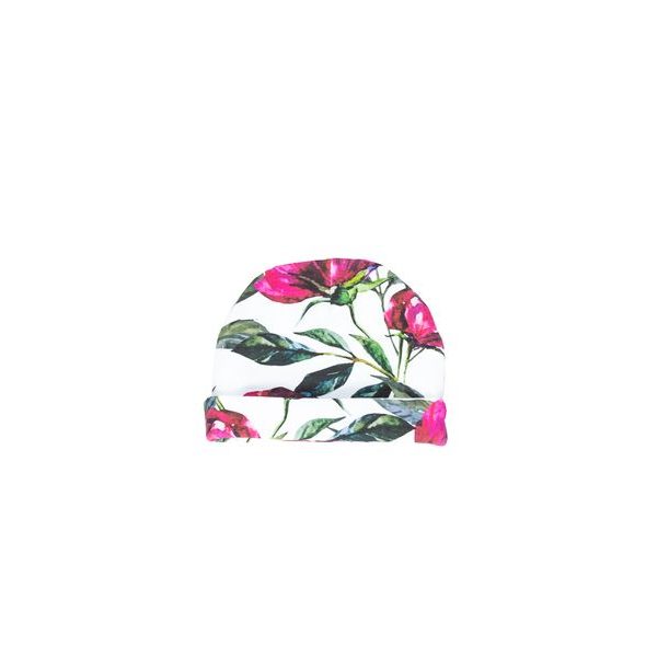 ENIE BABY DĚTSKÁ ČEPICE S OHYBEM 16-18M FLOWERS - ČEPIČKY A KLOBOUČKY - PRO DĚTI