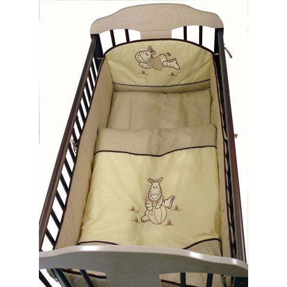 TOMI POVLEČENÍ VÝŠIVKA ZEBRA LEŽÍCÍ (MANTINEL 360 CM) AKCE - POVLEČENÍ DO POSTÝLKY - SPINKÁNÍ