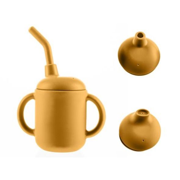 ZOPA SILIKONOVÝ HRNÍČEK 2V1 - DĚTSKÉ HRNEČKY - KRMENÍ