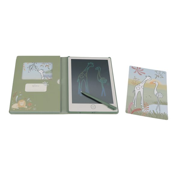 LITTLE DUTCH KRESLICÍ TABLET GREEN SAFARI FRIENDS - SAFARI FRIENDS - PRO DĚTI