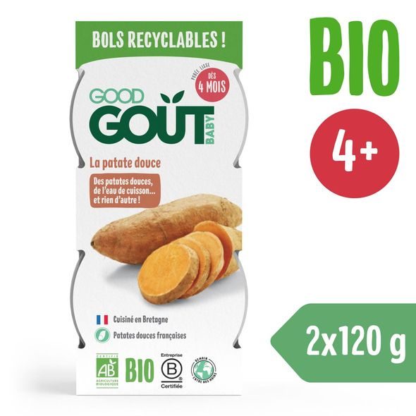 GOOD GOUT BIO BATÁTOVÉ PYRÉ (2X120 G) - MASO/ZELENINA - KRMENÍ