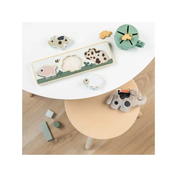 DONE BY DEER DŘEVĚNÉ PUZZLE TINY FARM - MOTORICKÉ A HRY - PRO DĚTI