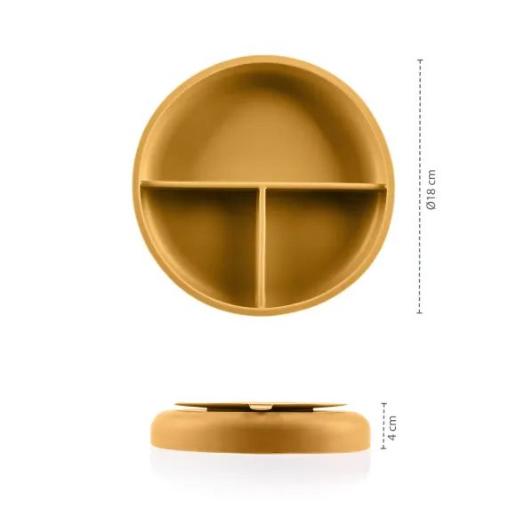 ZOPA SILIKONOVÝ DĚLENÝ TALÍŘEK S PŘÍSAVKOU - MISKY, TALÍŘKY A PODLOŽKY - KRMENÍ