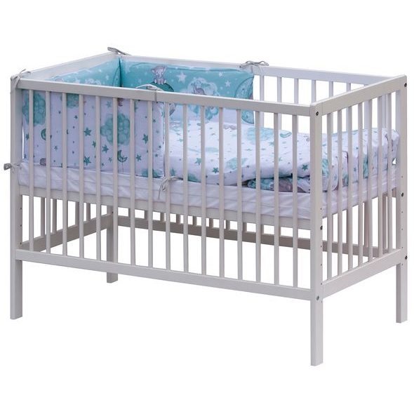 SCARLETT POSTÝLKA 120X60CM S KOMPLETNÍ VÝBAVOU LUCY TYRKYSOVÁ - DŘEVĚNÉ POSTÝLKY - SPINKÁNÍ