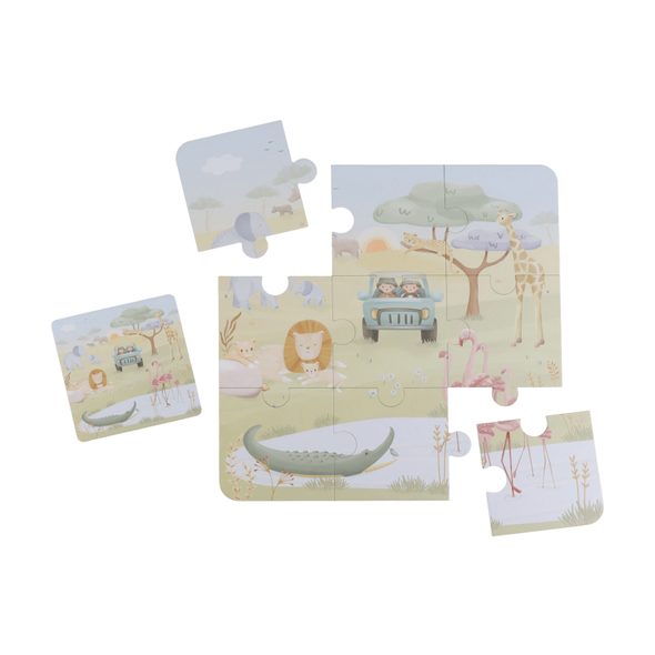 LITTLE DUTCH PUZZLE 6V1 SAFARI FRIENDS - SAFARI FRIENDS - PRO DĚTI