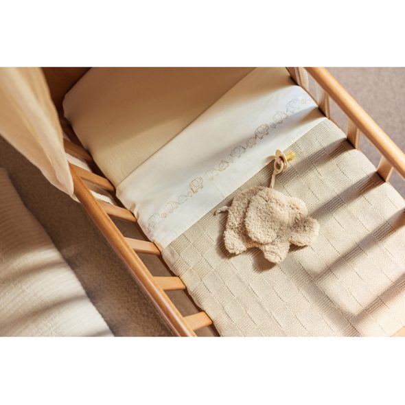 JOLLEIN DEKA 75X100CM BOX KNIT WARM SAND - DĚTSKÉ DEKY PRO MIMINKA - SPINKÁNÍ
