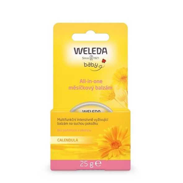 WELEDA ALL-IN-ONE MĚSÍČKOVÝ BALZÁM 25G - PÉČE O RTY A POKOŽKU - KOUPÁNÍ A ZDRAVÍ