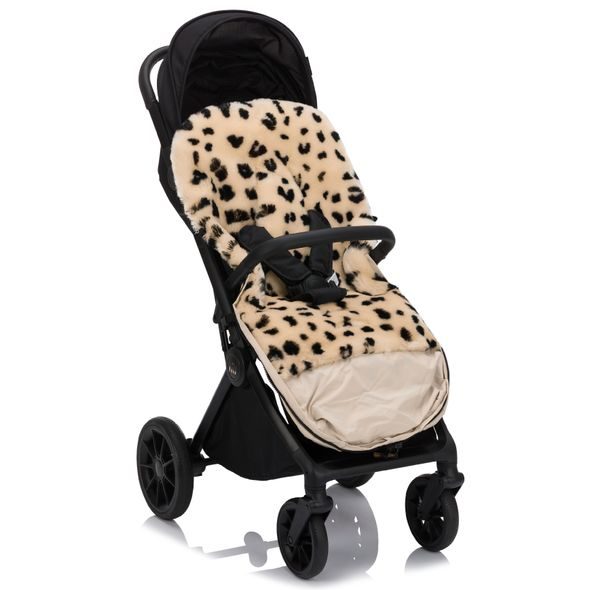 FILLIKID FUSAK ZIMNÍ Z MERINO JEHNĚČÍ KOŽEŠINY BERNINA SNOW LEOPARD NATURE - FUSAKY DO KOČÁRKU - KOČÁRKY A PŘÍSLUŠENSTVÍ