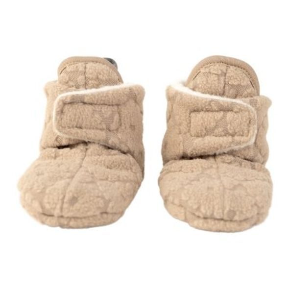 LODGER SLIPPER FOLKLORE FLEECE BEIGE 3 - 6 MĚSÍCŮ - KOJENECKÉ CAPÁČKY - PRO DĚTI