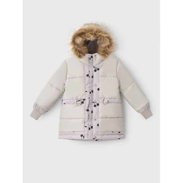 LEOKID ZIMNÍ BUNDA TULLY SILVER CLOUD CHERRIES VEL. 92 - BUNDY - PRO DĚTI