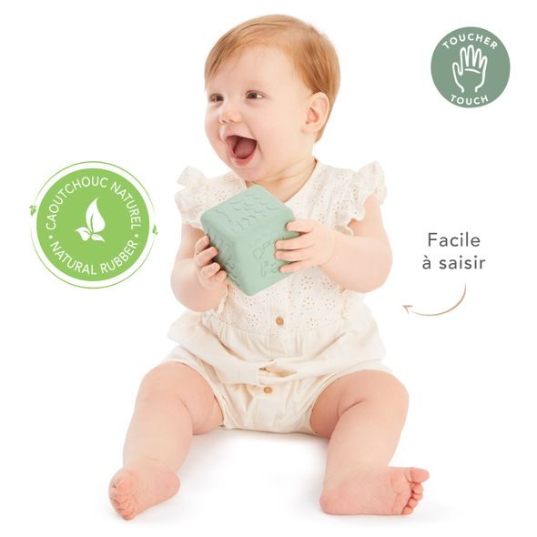 VULLI TEXTUROVANÁ KOSTKA ŽIRAFA SOPHIE - SENZORICKÉ HRAČKY - PRO DĚTI