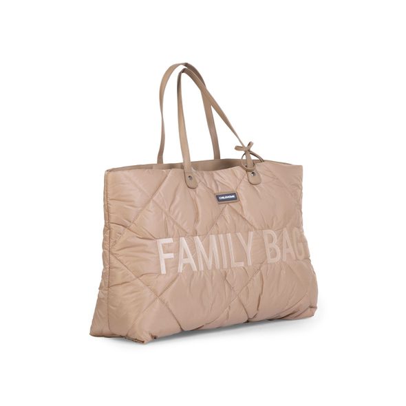 CHILDHOME CESTOVNÍ TAŠKA FAMILY BAG PUFFERED BEIGE - PŘEBALOVACÍ TAŠKY - KOČÁRKY A PŘÍSLUŠENSTVÍ