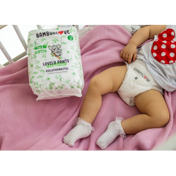 BAMBOOLOVE PLENY JEDNORÁZOVÉ BAMBUS VEL. XL 12-18 KG 20 KS - JEDNORÁZOVÉ PLENY - PŘEBALOVÁNÍ