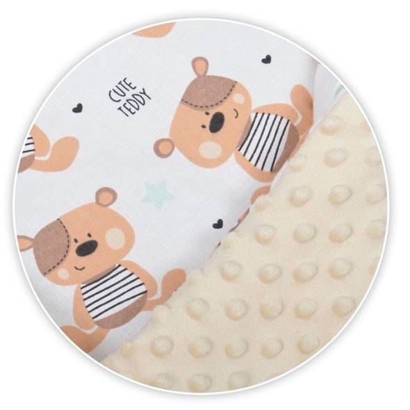 TOMI POVLEČENÍ K2 MINKY TEDDY - POVLEČENÍ DO POSTÝLKY - SPINKÁNÍ