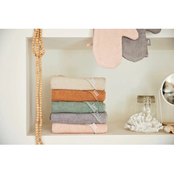 JOLLEIN OSUŠKA S KAPUCÍ FROTÉ 75X75 CM ASH GREEN - OSUŠKY A DĚTSKÉ ŽUPANY - KOUPÁNÍ A ZDRAVÍ