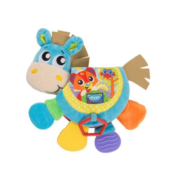 PLAYGRO - KOUSACÍ KNÍŽKA OSLÍK SE ZVUKEM - KOUSÁTKA - PRO DĚTI