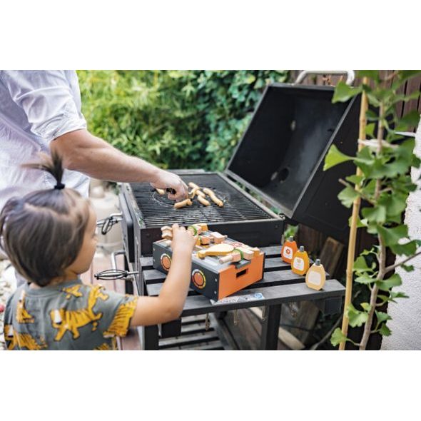ZOPA DŘEVĚNÝ BBQ GRIL SET - JAKO MAMINKA - PRO DĚTI
