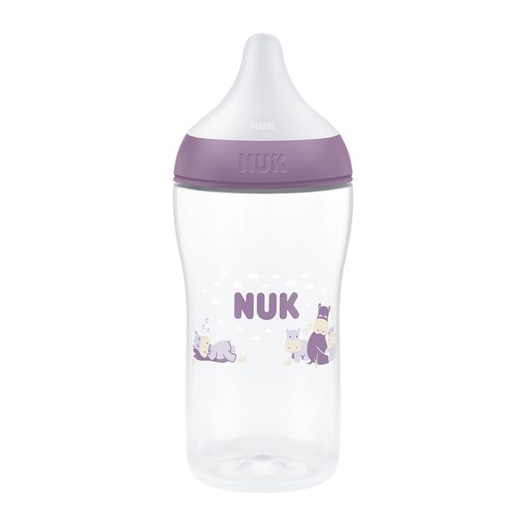 NUK PERFECT MATCH LÁHEV S KONTROLOU TEPLOTY HIPPO 260 ML - KOJENECKÉ LAHVE - KRMENÍ