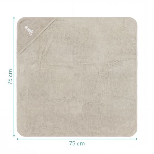 FILLIKID OSUŠKA S KAPUCÍ BELLO BEIGE 75X75 CM - OSUŠKY A DĚTSKÉ ŽUPANY - KOUPÁNÍ A ZDRAVÍ
