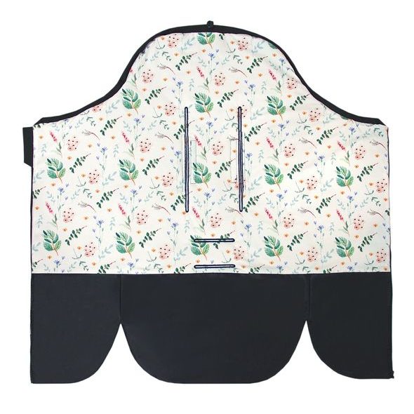 EMITEX FUSAK 2V1 COCOON SOFTSHELL BLACK + FOREST BLOSSOM - FUSAKY DO KOČÁRKU - KOČÁRKY A PŘÍSLUŠENSTVÍ