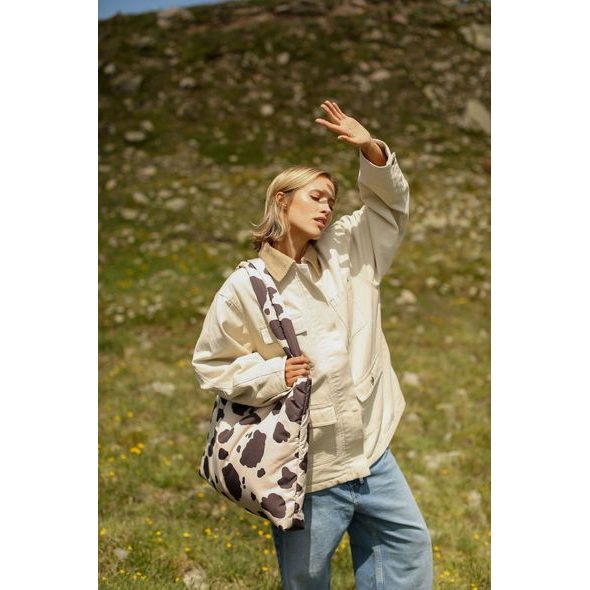 STUDIO NOOS PUFFY MOM BAG HOLY COW BROWNISH - ORGANIZÉRY A KOŠÍKY - KOČÁRKY A PŘÍSLUŠENSTVÍ
