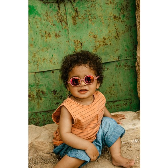 SUAVINEX DĚTSKÉ BRÝLE POLARIZOVANÉ S POUZDREM 2024 - 12/24 MĚSÍCŮ - ŠEDÉ KULATÉ - SLUNEČNÍ BRÝLE - PRO DĚTI