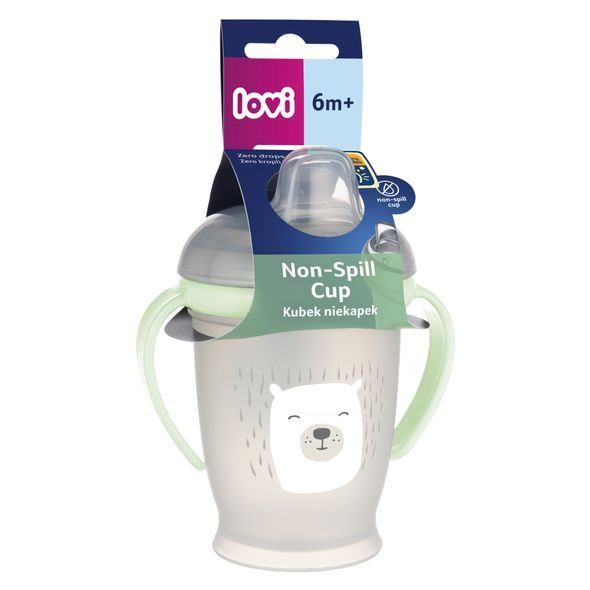 LOVI HRNÍČEK NEVYLÉVACÍ BUDDY BEAR 250ML 6M+ - DĚTSKÉ HRNEČKY - KRMENÍ