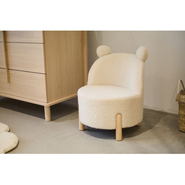 CHILDHOME KŘESLO DĚTSKÉ TEDDY OFF WHITE - KŘESÍLKA - SPINKÁNÍ