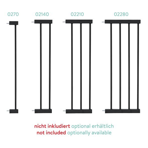 FILLIKID BEZPEČNOSTNÍ ZÁBRANA S AUTOMATICKÝM ZAVÍRÁNÍM BLACK - BEZPEČNOST DĚTÍ V DOMÁCNOSTI - KOUPÁNÍ A ZDRAVÍ