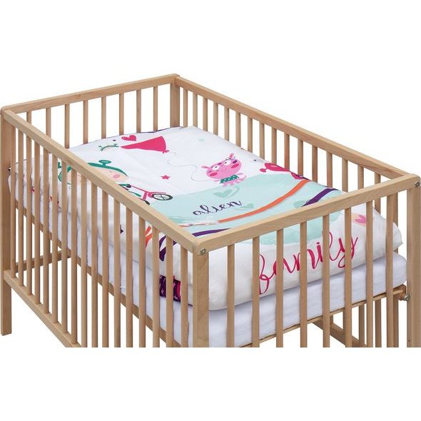 SCARLETT DĚTSKÁ POSTÝLKA S KOMPLETNÍ VÝBAVOU SCARLETT 120 X 60 CM - MOLY - DŘEVĚNÉ POSTÝLKY - SPINKÁNÍ