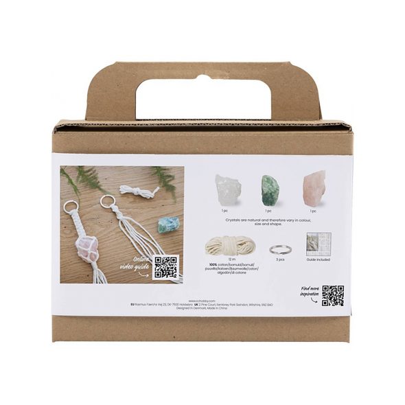 CREATIV COMPANY KREATIVNÍ SADA MINI CRAFT KIT MACRAMÉ KEY RINGS - VÝTVARNÉ POMŮCKY A HRAČKY - PRO DĚTI