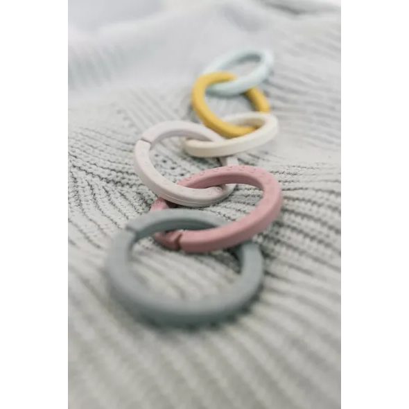 ZOPA SILIKONOVÉ MULTIFUNKČNÍ KROUŽKY ŘETĚZ - HRAČKY K ZAVĚŠENÍ - PRO DĚTI