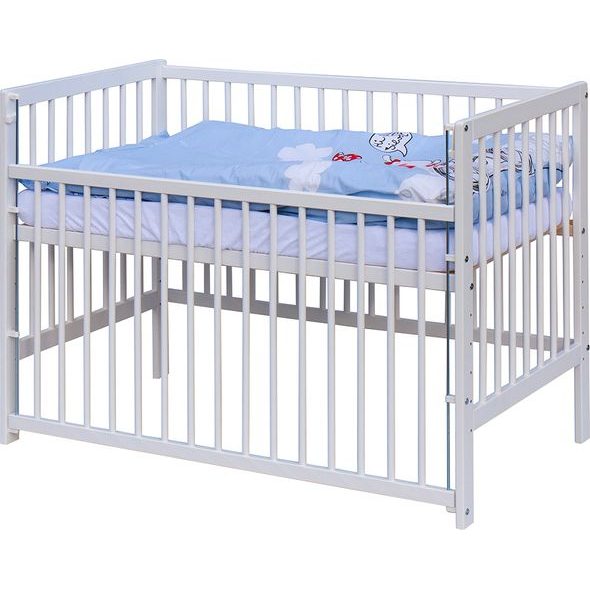 SCARLETT DĚTSKÁ POSTÝLKA S KOMPLETNÍ VÝBAVOU SCARLETT 120 X 60 CM - ULY - MODRÁ - DŘEVĚNÉ POSTÝLKY - SPINKÁNÍ