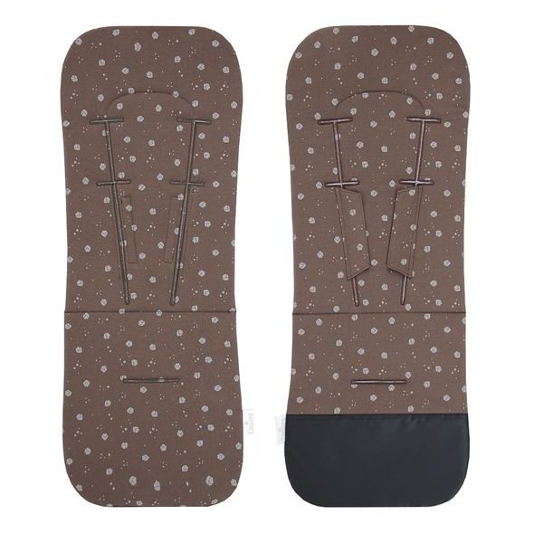 EMITEX PODLOŽKA EDGE UNI BROWN HEART - PODLOŽKY DO KOČÁRKU - KOČÁRKY A PŘÍSLUŠENSTVÍ