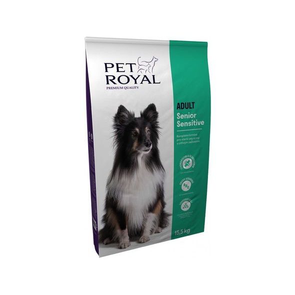 PET ROYAL ADULT SENIOR SENSITIVE 15,5KG - GRANULE PRO PSY - CHOVATELSKÉ POTŘEBY MALVÍKZOO