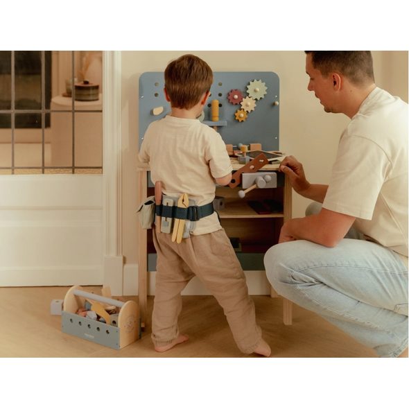 LITTLE DUTCH PONK DŘEVĚNÝ BLUE - LITTLE DUTCH - PRO DĚTI