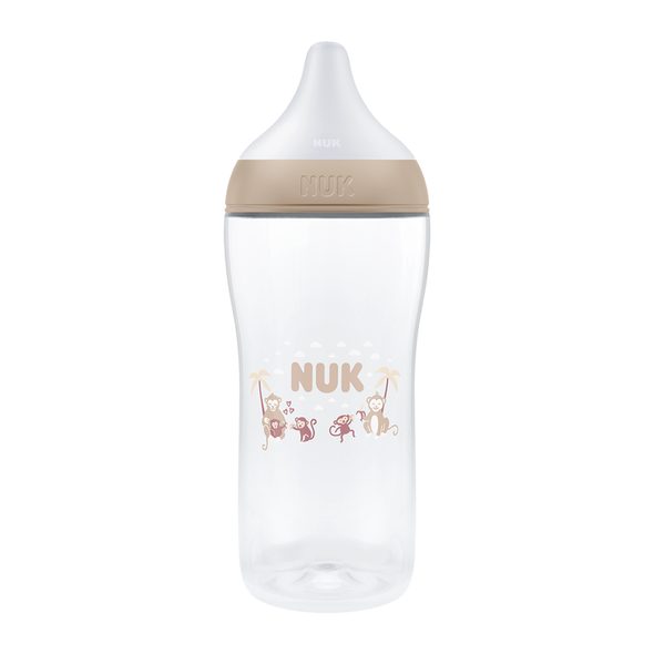 NUK PERFECT MATCH LÁHEV S KONTROLOU TEPLOTY XL MONKEY 360 ML - KOJENECKÉ LAHVE - KRMENÍ