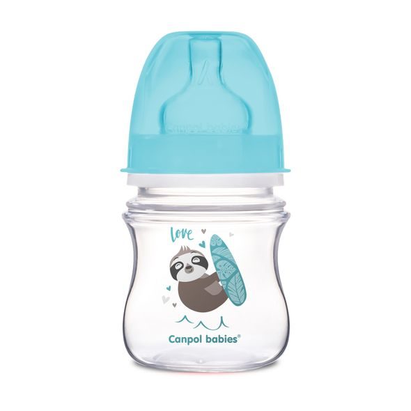 CANPOL BABIES LÁHEV SE ŠIROKÝM HRDLEM EXOTIC ANIMALS 120ML - KOJENECKÉ LAHVE - KRMENÍ