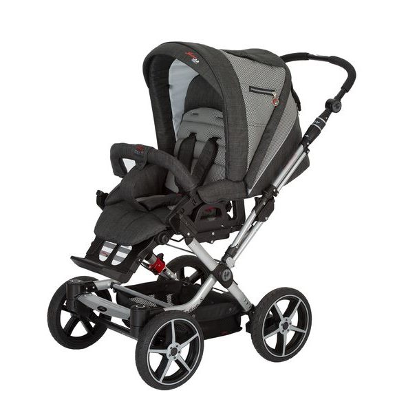 HARTAN QUAD SYSTEM PEVNÁ OSA S KOLY - VÝMĚNNÁ KOLEČKA - KOČÁRKY A PŘÍSLUŠENSTVÍ