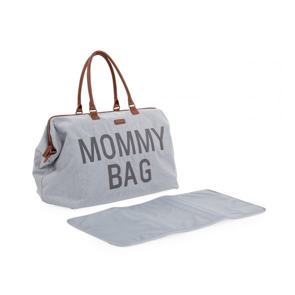 CHILDHOME PŘEBALOVACÍ TAŠKA MOMMY BAG CANVAS GREY - PŘEBALOVACÍ TAŠKY - KOČÁRKY A PŘÍSLUŠENSTVÍ