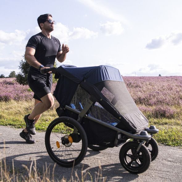 TFK VELO PŘÍDAVNÉ SEDÁTKO PRO DVĚ DĚTI NAVY - PŘÍSLUŠENSTVÍ CYKLO - NOŠENÍ & SPORT