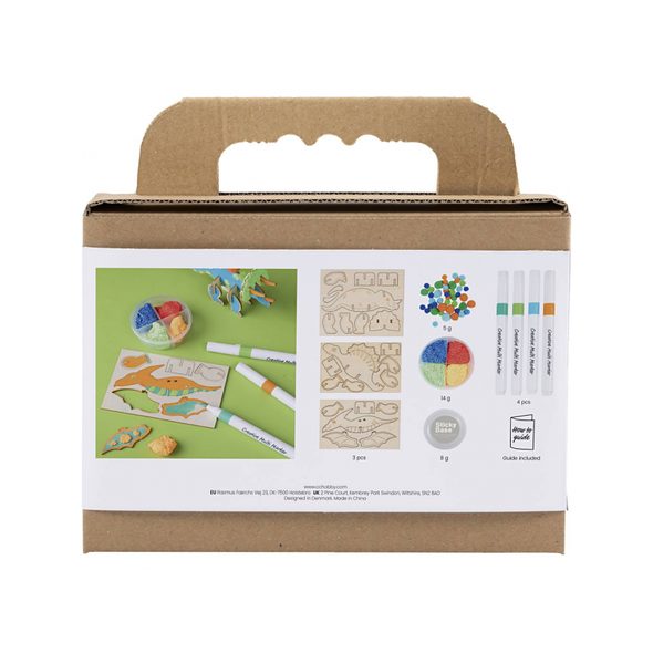 CREATIV COMPANY KREATIVNÍ SADA DINOSAUŘI DŘEVĚNÍ - VÝTVARNÉ POMŮCKY A HRAČKY - PRO DĚTI